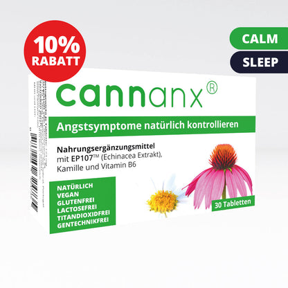 cannanx® Tabletten zur Kontrolle von Angstsymptomen